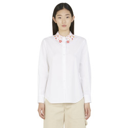 SHIRT WITH EMBROIDERED COLLAR