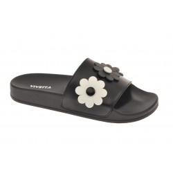 SLIDES WITH FLOWER APPLIQUES