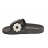 SLIDES WITH FLOWER APPLIQUES