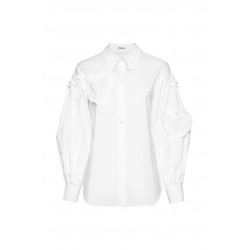 Poplin shirt with heart and...