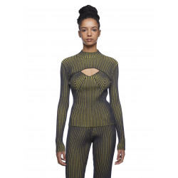 PLATED-RIBBED JUMPER