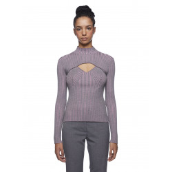 PLATED-RIBBED JUMPER