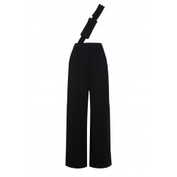 Stretch wool-blend trousers...