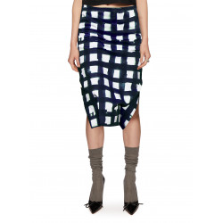 CHECKED PENCIL SKIRT