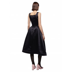 BUSTIER MIDI DRESS