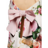 PRINTED MINI DRESS WITH BOW